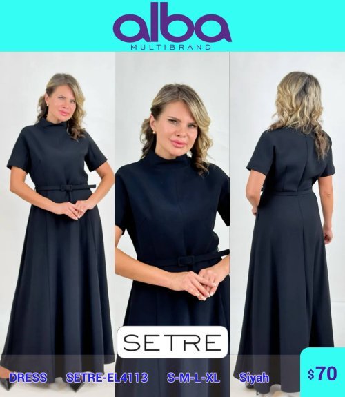 Платье SETRE (Черный, модель SETRE-EL4113) оптом