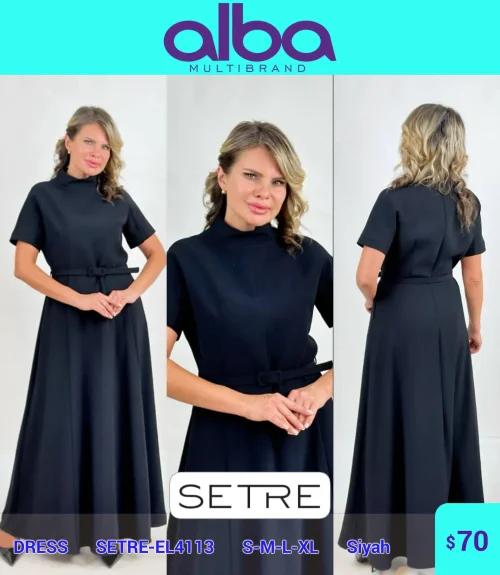 Платье SETRE (Черный, модель SETRE-EL4113) оптом