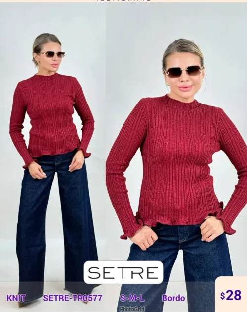 Трикотаж SETRE (Burgundy, модель SETRE-TR0577) оптом