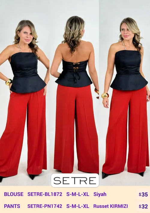 Блузка SETRE (Black, модель SETRE-BL1872) оптом