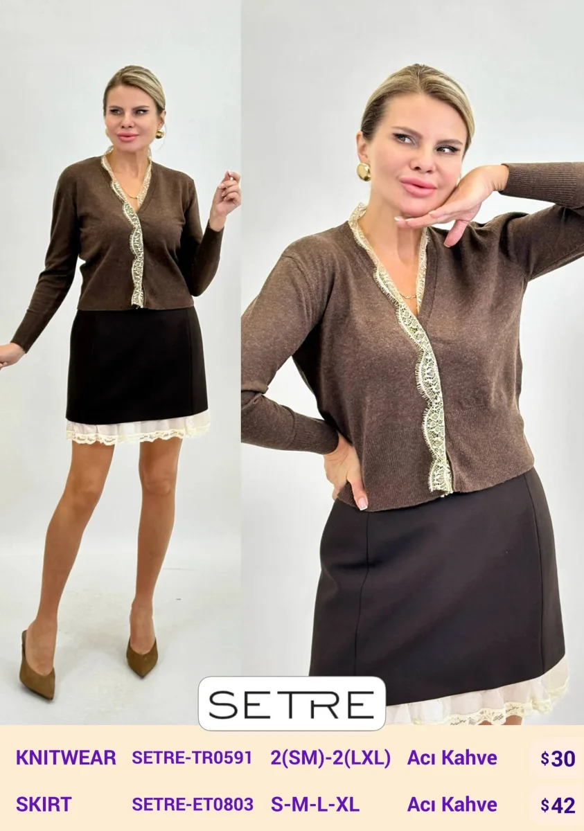Трикотаж SETRE (Brown, модель SETRE-TR0591) оптом