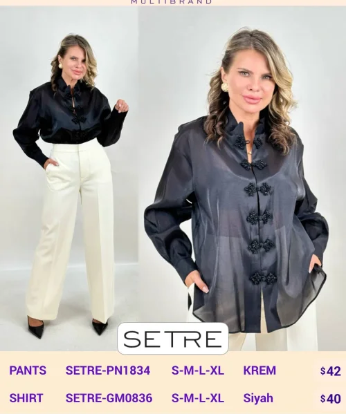 Рубашка SETRE (Black, модель SETRE-GM0836) оптом