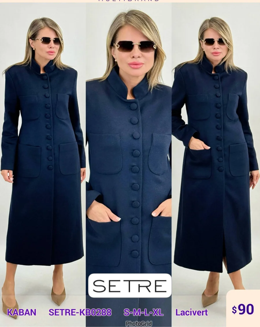 Пальто SETRE (Navy, модель SETRE-KB0288) оптом