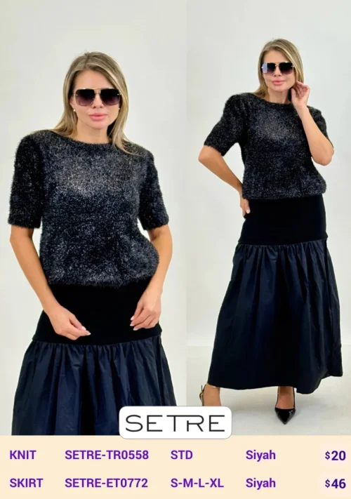 Юбка SETRE (Black, модель SETRE-ET0772) оптом