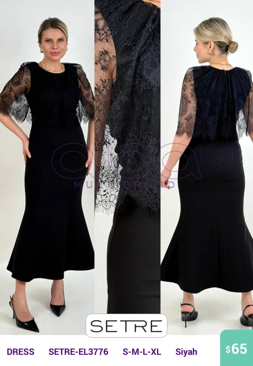 Платье SETRE (Black, модель SETRE-EL3776) оптом