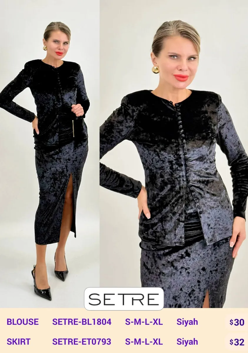 Блузка SETRE (Black, модель SETRE-BL1804) оптом