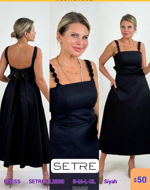 Платье SETRE (Черный, модель SETRE-EL2838) оптом