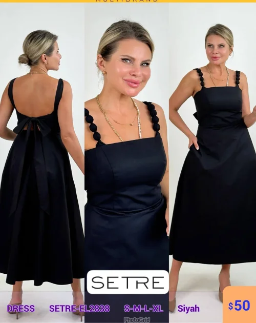 Платье SETRE (Черный, модель SETRE-EL2838) оптом