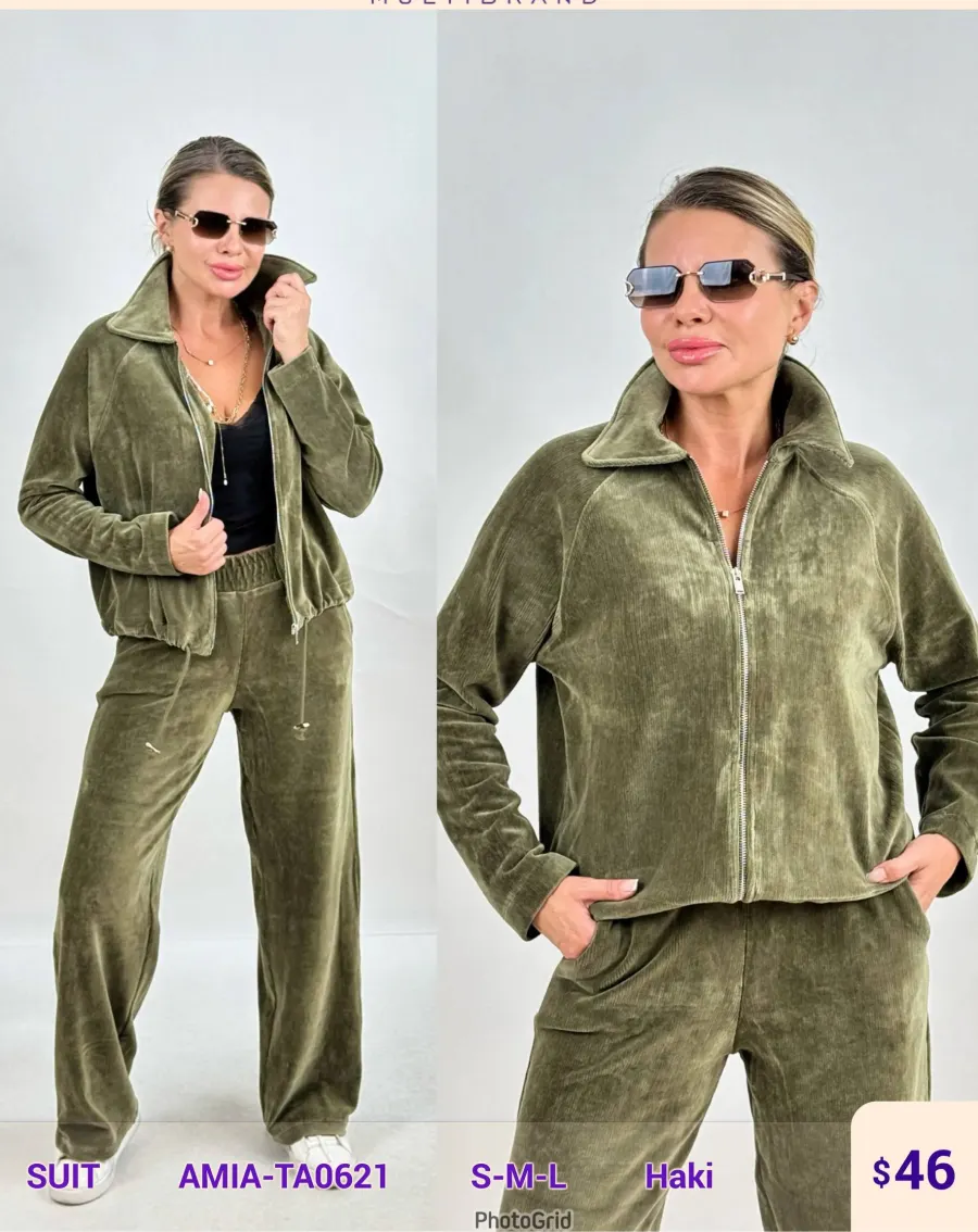 Костюмы и комплекты SETRE (Olive, модель AMIA-TA0621) оптом