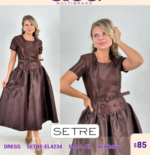 Платье SETRE (Brown, модель SETRE-EL4234) оптом