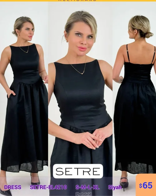 Платье SETRE (Черный, модель SETRE-EL4210) оптом