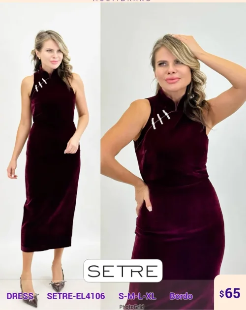 Платье SETRE (Burgundy, модель SETRE-EL4106) оптом