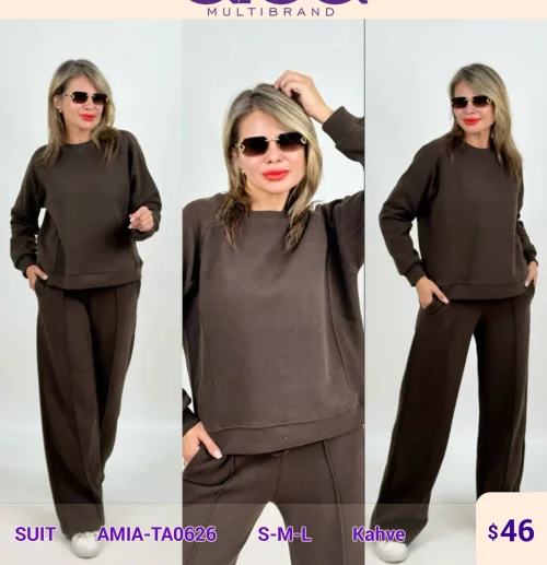 Костюмы и комплекты SETRE (Brown, модель AMIA-TA0626) оптом