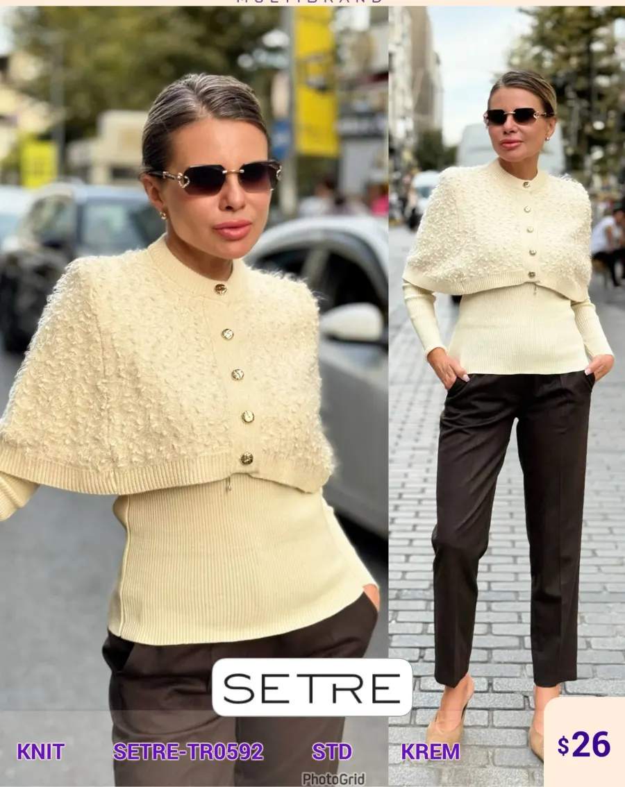 Трикотаж SETRE (Cream, модель SETRE-TR0592) оптом