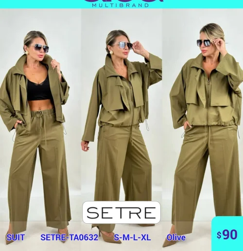 Костюмы и комплекты SETRE (Оливковый, модель SETRE-TA0632) оптом