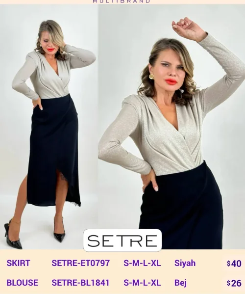 Юбка SETRE (Черный, модель SETRE-ET0797) оптом