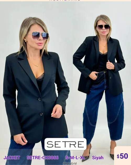 Жакет SETRE (Black, модель SETRE-CKO866) оптом