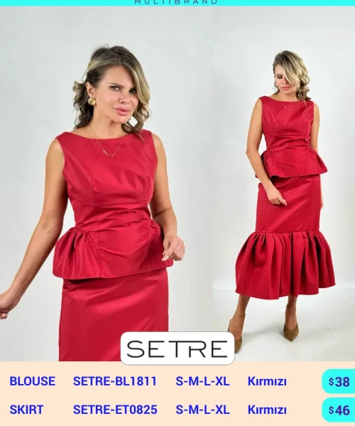 Блузка SETRE (Red, модель SETRE-BL1811) оптом