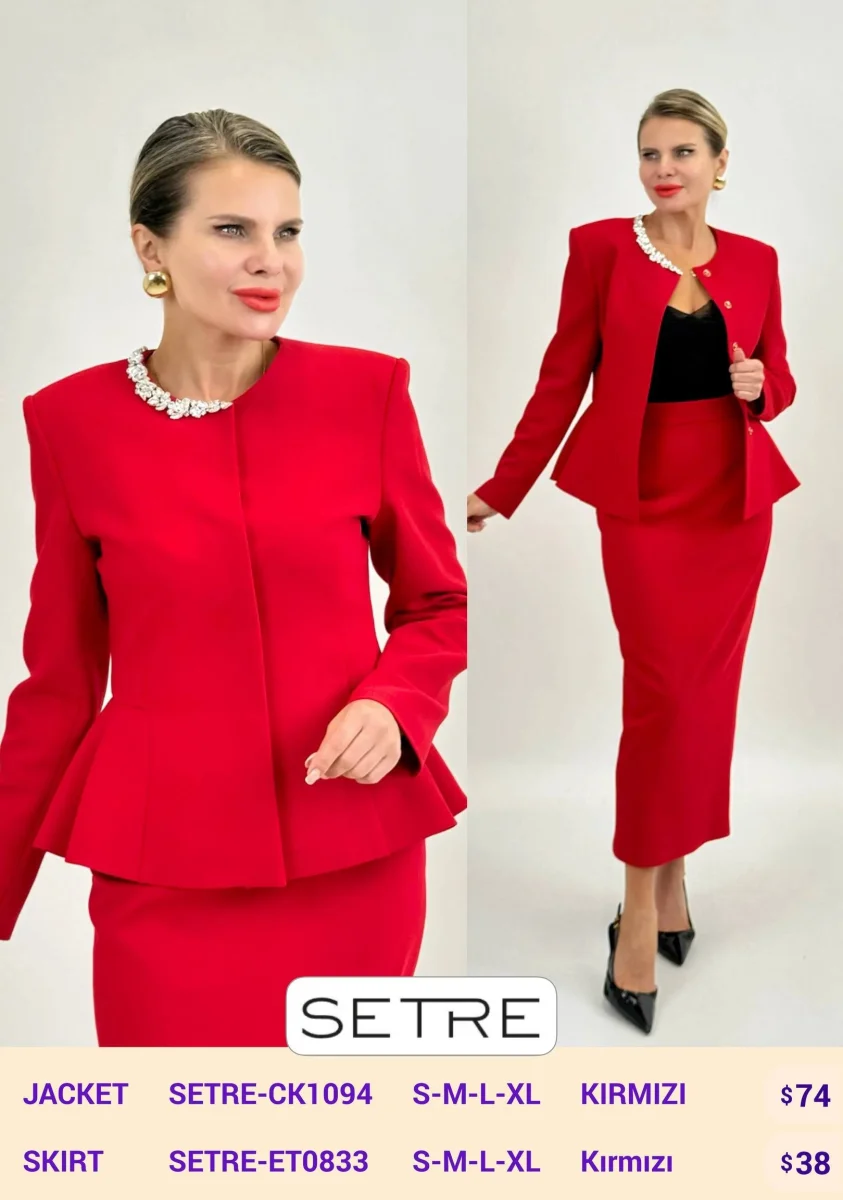 Жакет SETRE (Red, модель SETRE-CK1094) оптом