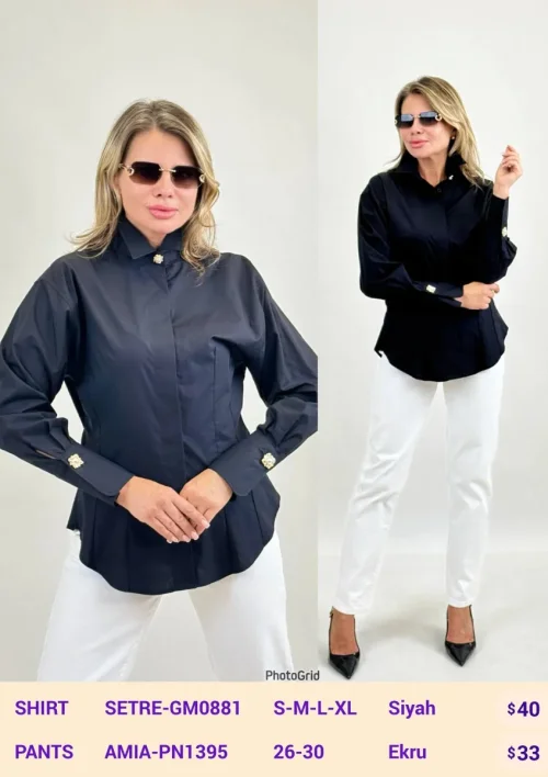 Рубашка SETRE (Black, модель SETRE-GM0881) оптом