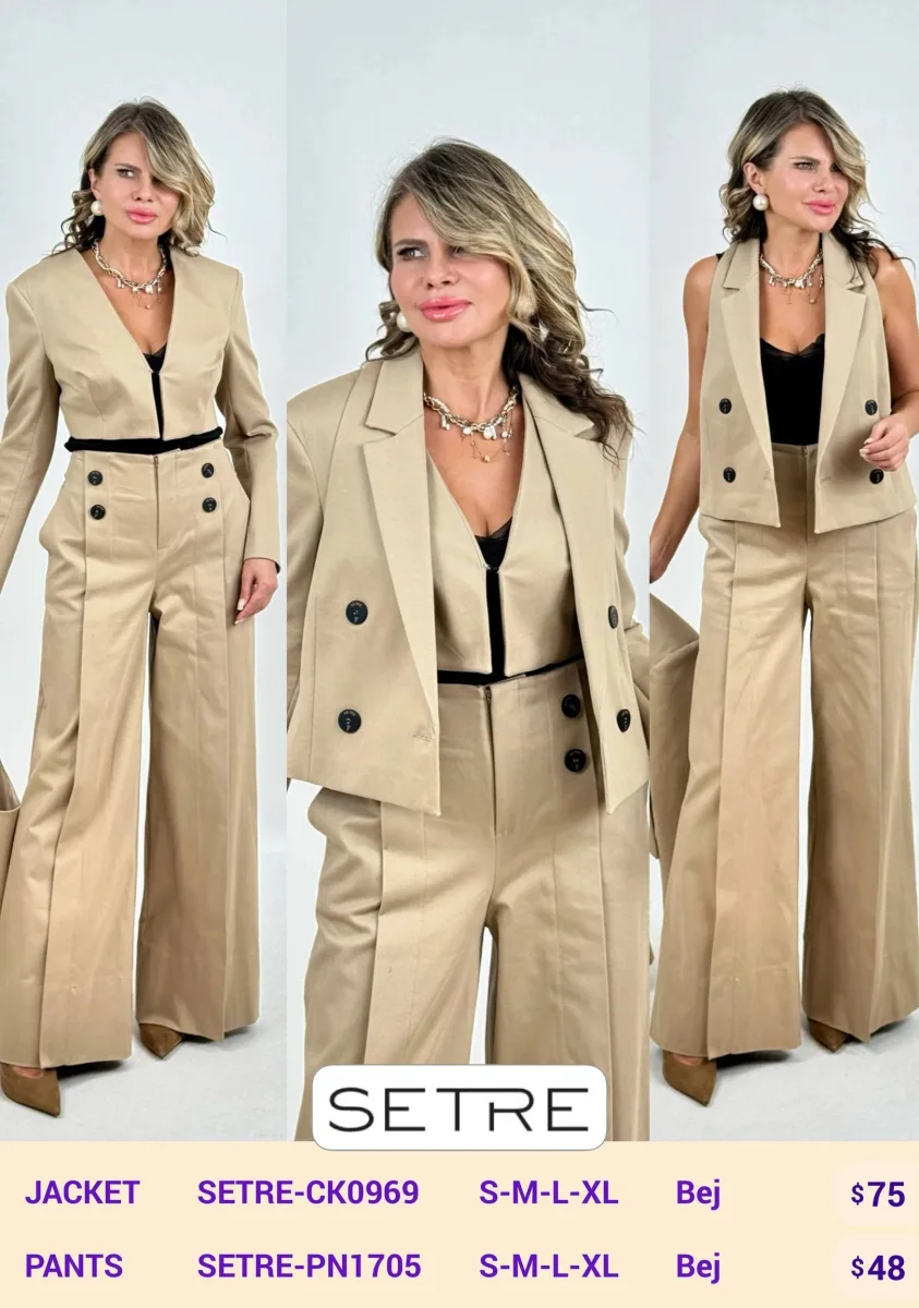 Брюки SETRE (Beige, модель SETRE-PN1705) оптом