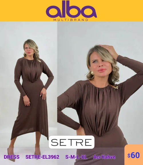 Платье SETRE (Brown, модель SETRE-EL3962) оптом