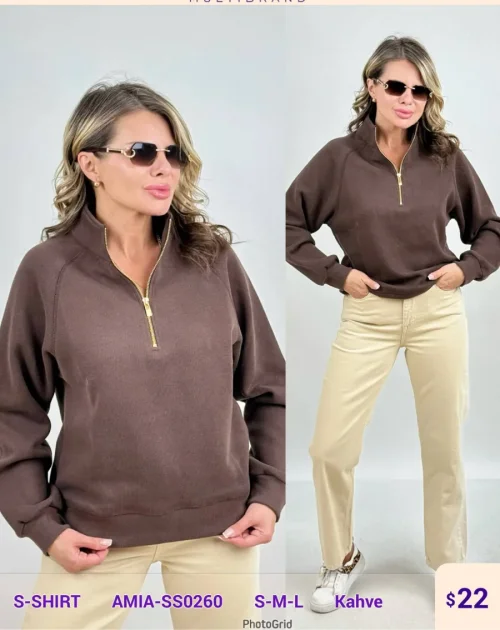 Рубашка SETRE (Brown, модель AMIA-SS0260) оптом