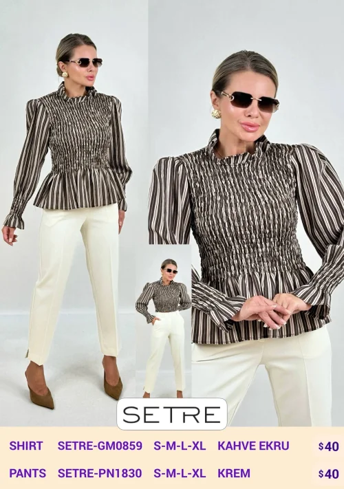 Брюки SETRE (Cream, модель SETRE-PN1830) оптом