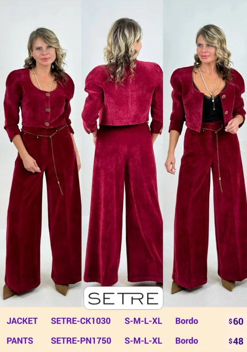 Жакет SETRE (Burgundy, модель SETRE-CK1030) оптом