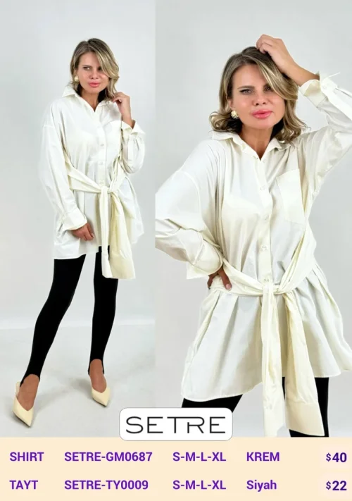 Рубашка SETRE (Cream, модель SETRE-GM0687) оптом