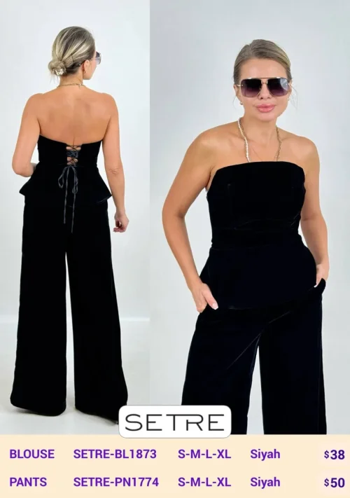 Блузка SETRE (Black, модель SETRE-BL1873) оптом