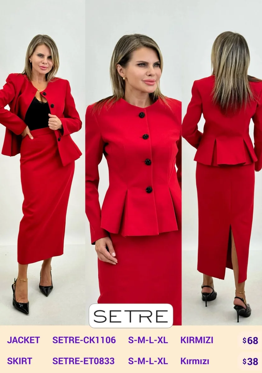 Жакет SETRE (Red, модель SETRE-CK1106) оптом