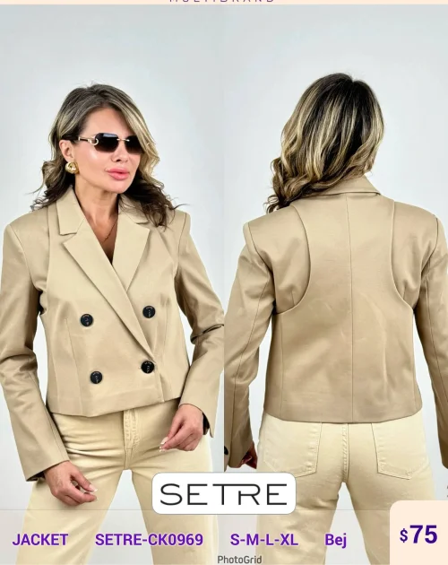 Жакет SETRE (Beige, модель SETRE-CK0969) оптом