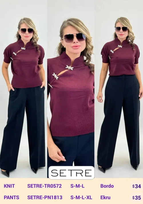Трикотаж SETRE (Burgundy, модель SETRE-TR0572) оптом