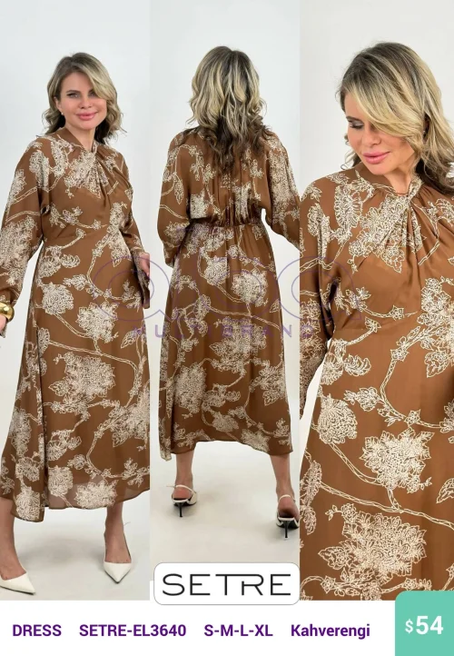 Платье SETRE (Brown, модель SETRE-EL3640) оптом