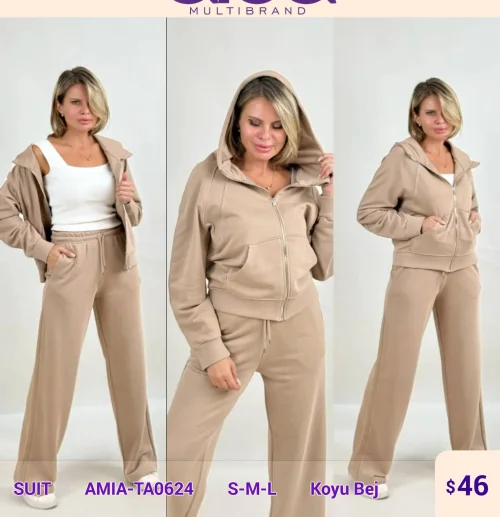Костюмы и комплекты SETRE (Beige, модель AMIA-TA0624) оптом