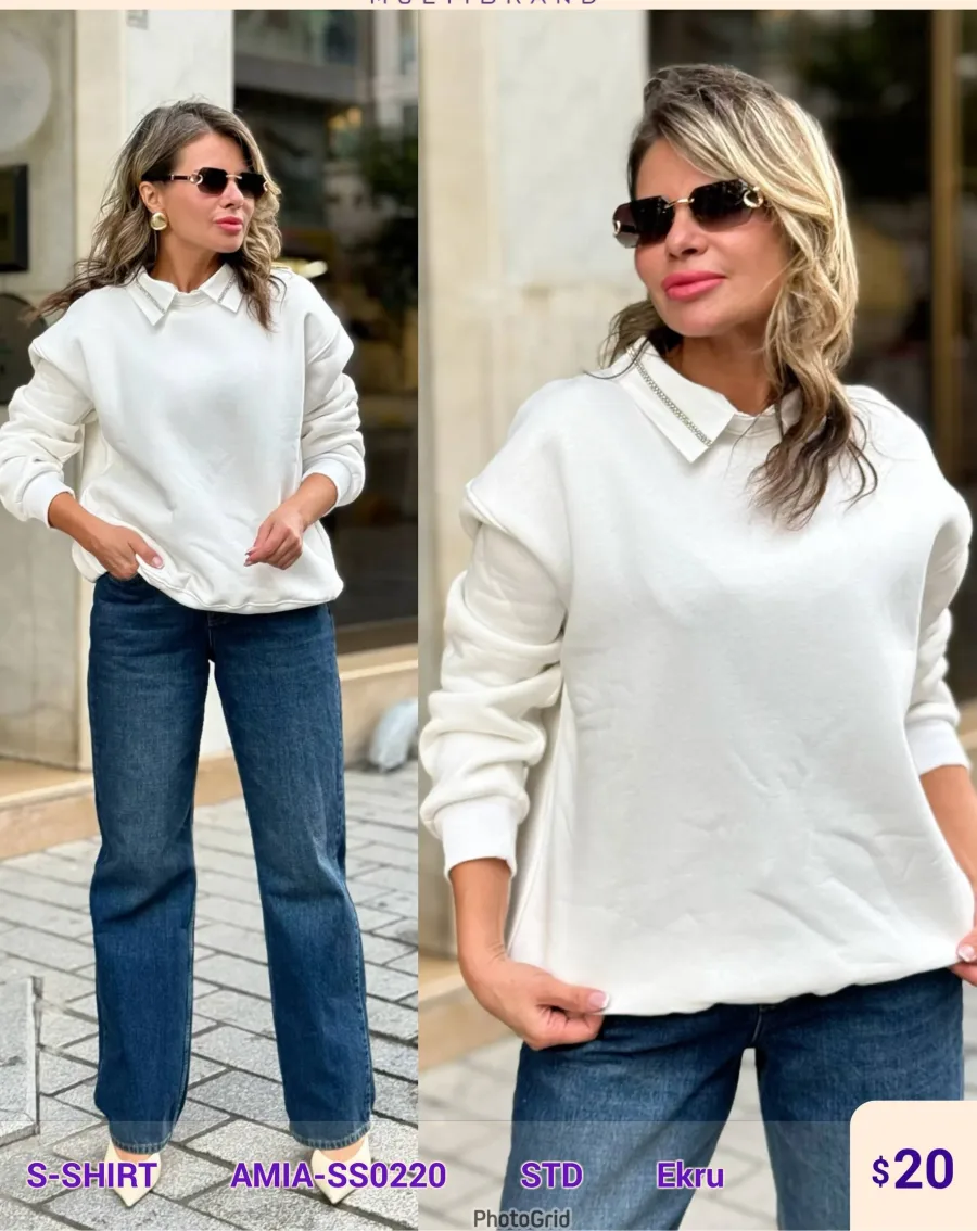 Рубашка SETRE (Cream, модель AMIA-SS0220) оптом