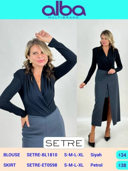 Блузка SETRE (Черный, модель SETRE-BL1810) оптом