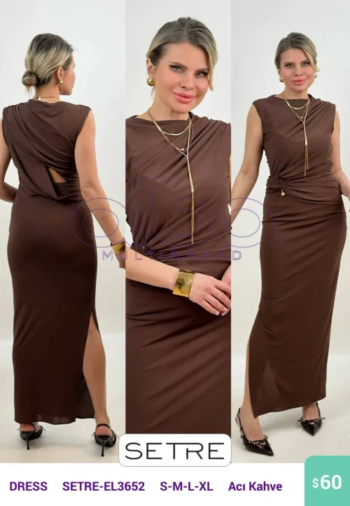 Платье SETRE (Brown, модель SETRE-EL3652) оптом