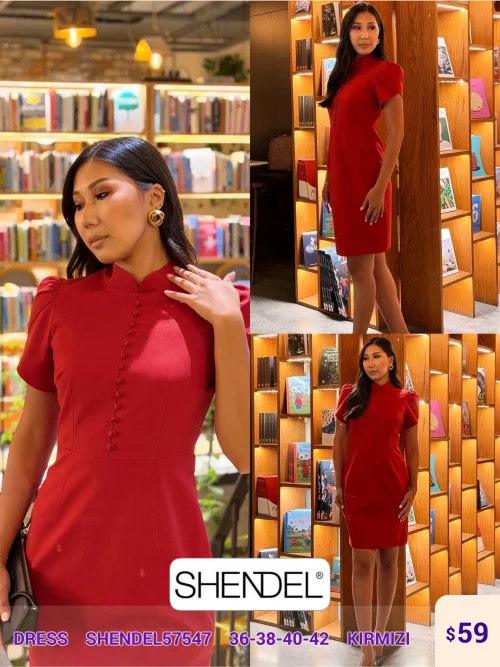 Платье Shendel (Red, модель SHENDEL57547) оптом
