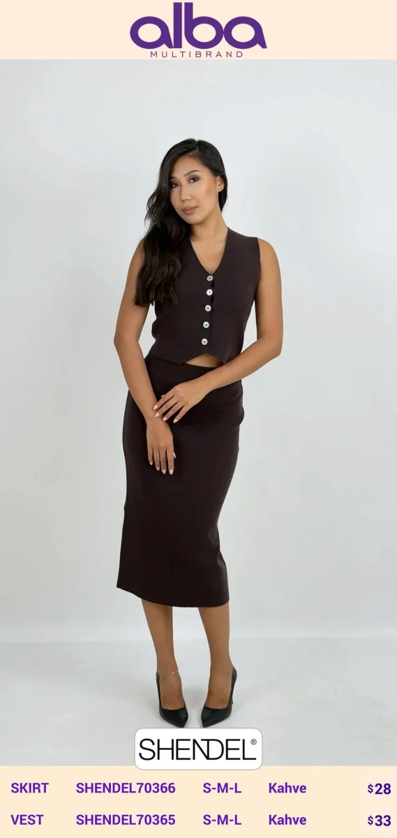 Жилет Shendel (Brown, модель SHENDEL70365) оптом