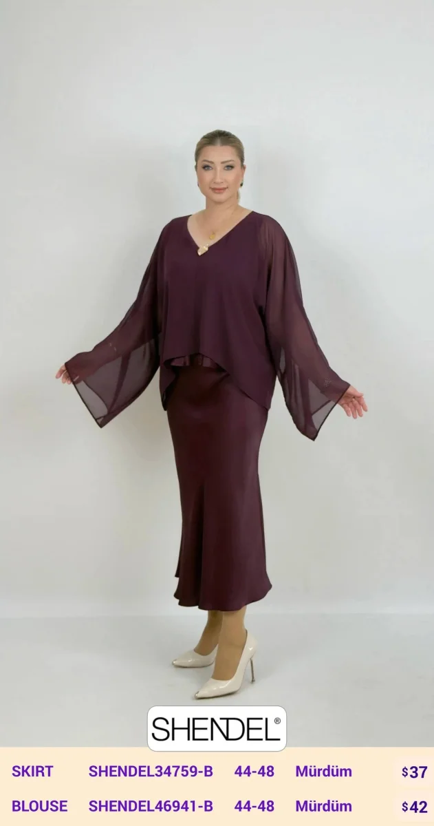 Блузка Shendel (Purple, модель SHENDEL46941-B) оптом