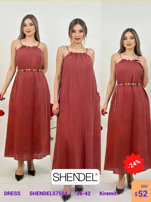 Платье Shendel (Терракотовый, модель SHENDEL57504) оптом