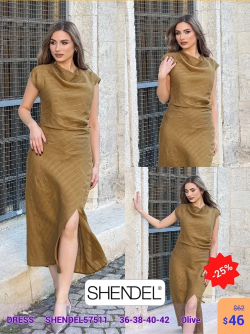 Платье Shendel (Оливковый, модель SHENDEL57511) оптом