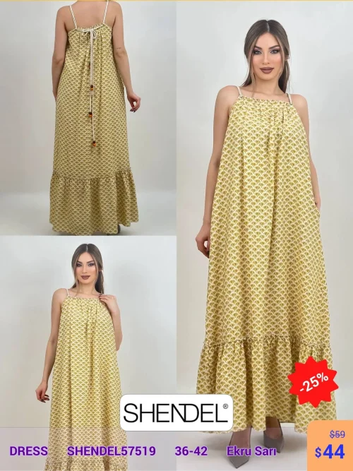 Платье Shendel (Кремовый, модель SHENDEL57519) оптом
