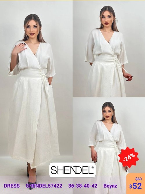 Платье Shendel (Белый, модель SHENDEL57422) оптом