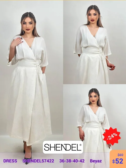 Платье Shendel (Белый, модель SHENDEL57422) оптом