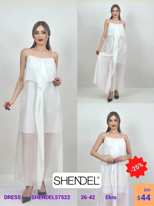 Платье Shendel (Кремовый, модель SHENDEL57522) оптом