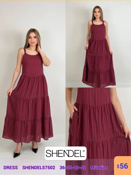 Платье Shendel (Сливовый, модель SHENDEL57502) оптом