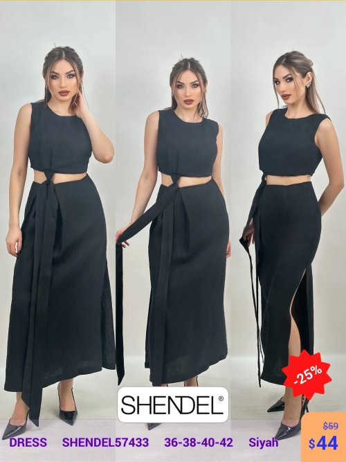 Платье Shendel (Черный, модель SHENDEL57433) оптом